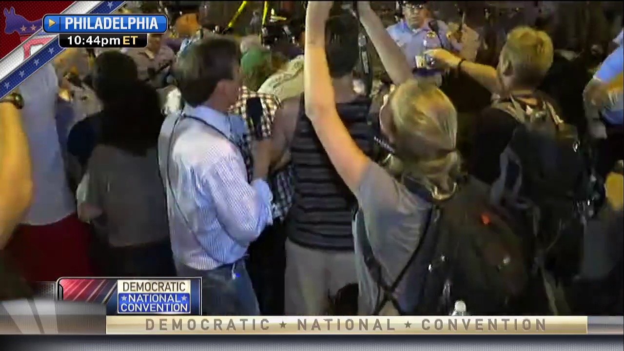 Video: DNC Protesters Break Through Fence and Violently Clash With Philadelphia Police