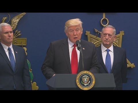 President Donald Trump Swears in James MAD DOG Mattis as Secretary of Defense 1/27/2017