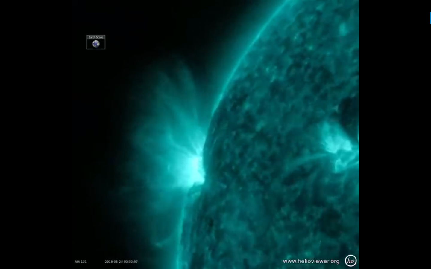 VIDEO: “An active region on the Sun rotated into view from May 23-25 and sputtered with numerous small flares and towering magnetic field lines that stretched out many times the diameter of Earth. Take a closer look at this view from @NASASun’s solar observatory