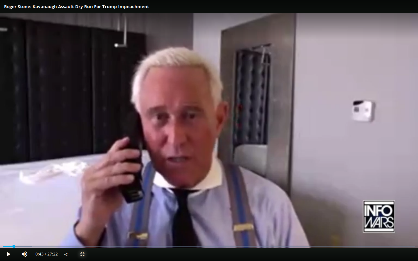 Roger Stone: Kavanaugh Assault Dry Run For Trump Impeachment