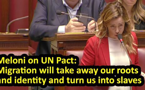 An Extraordinary speech by Giorgia Meloni on UN Global Compact in Italian parliament, English subtitles