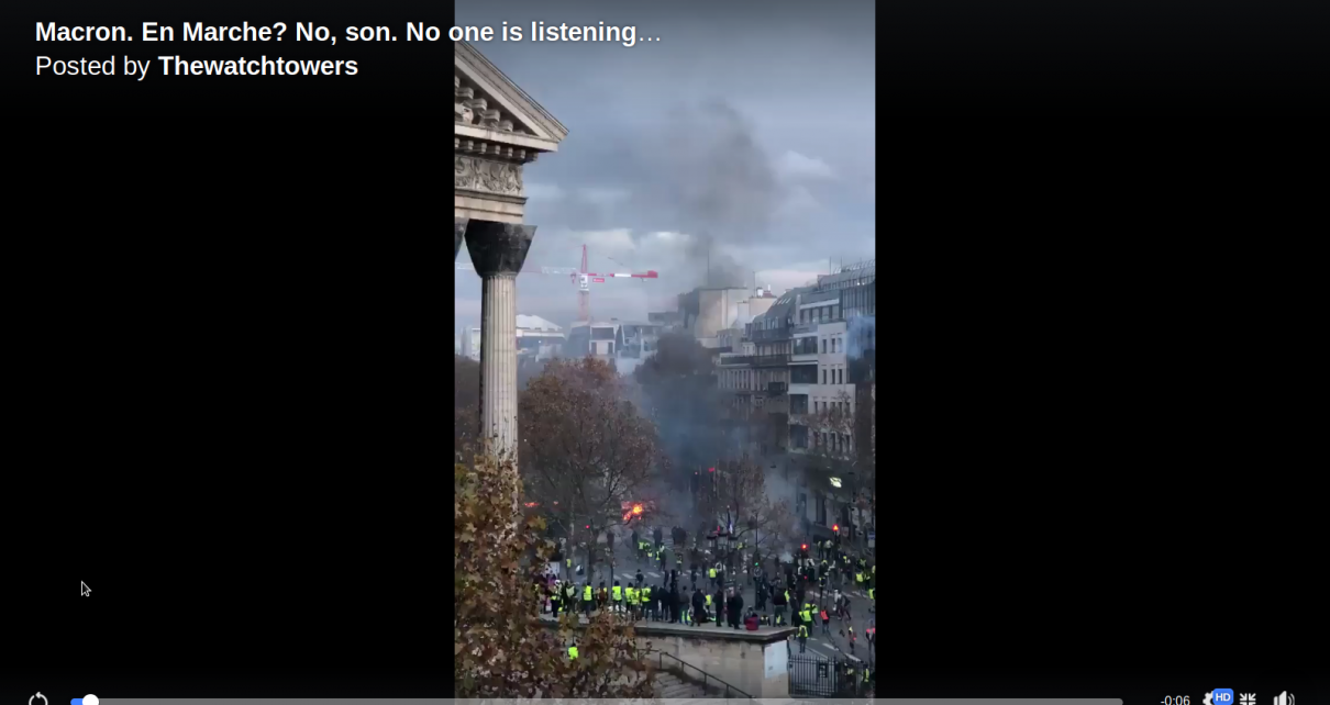 Macron. En Marche? No, son. No one is listening to you. Not the Saudis. Not the French. Not Trump.