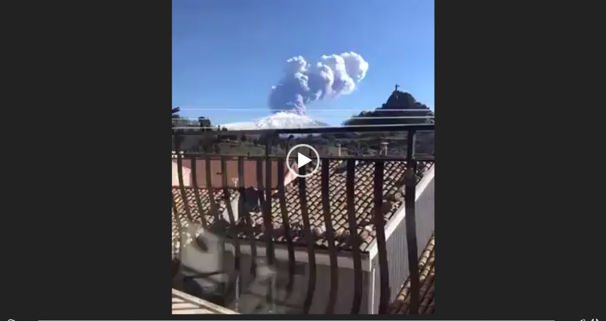 WATCH – Mount Etna eruption December 24 2018. Video