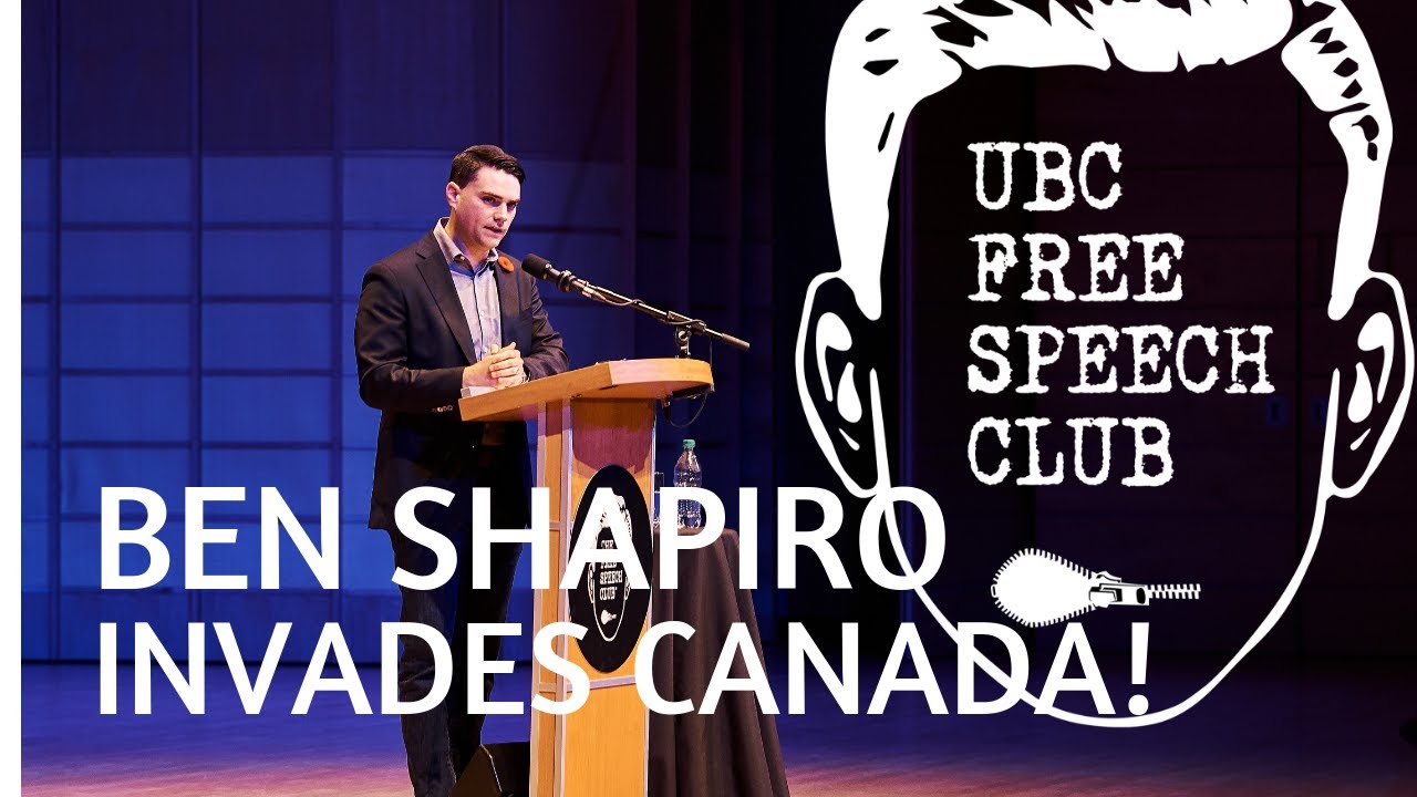 Image result for Ben Shapiro Invades Canada! | UBC Free Speech Club Talk