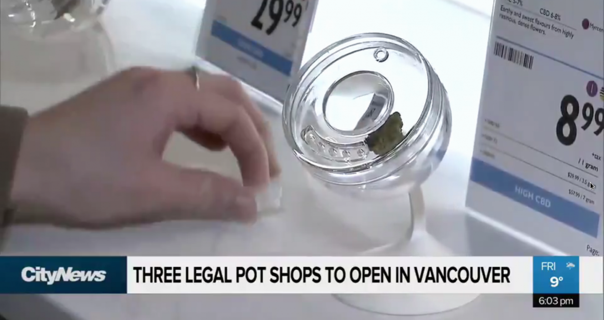 Vancouver’s first provincially-approved pot shop is opening this weekend.