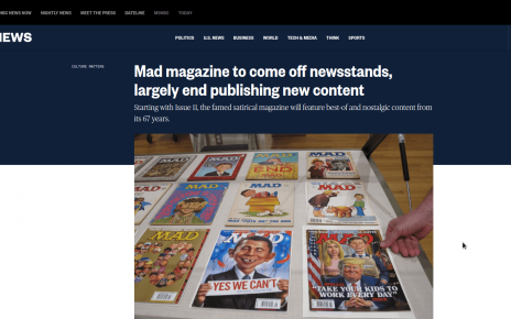 END OF AN ERA: After 67 Years, Mad Magazine Will Cease Publication