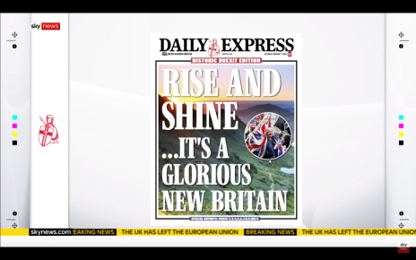 #Brexit Day  – The Front Pages of News Papers From Across The UK – See the Latest Headlines On A Truly Historic Day For Britain