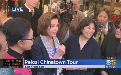 Speaker Pelosi Visits SF’s Chinatown To Show Support Amid Coronavirus Fears – WATCH