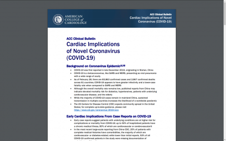 American College of Cardiology: Unless PERFECTLY Healthy, Mortality Rate Is NOT 2-3% But Upwards Of 14%.