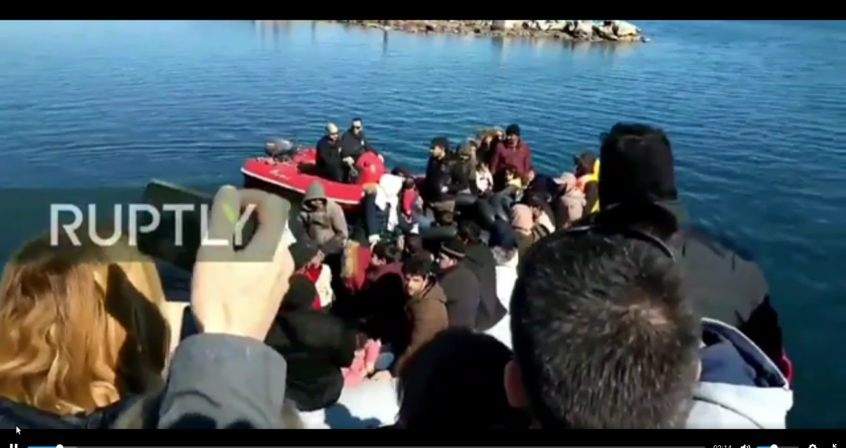 WATCH | Greek civilians stop boat full of migrants and tell them to go back to Turkey