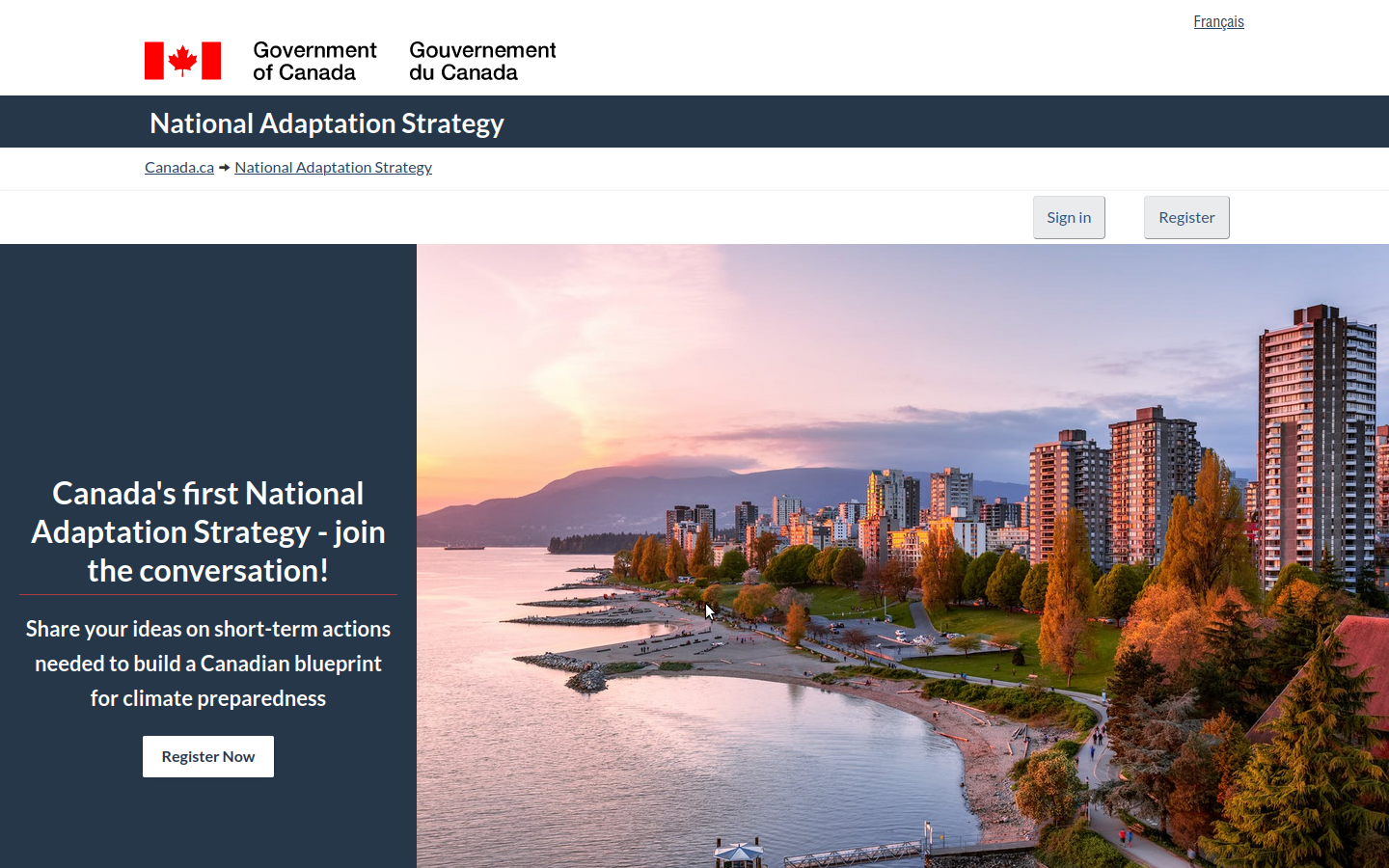 Canada's first National Adaptation Strategy